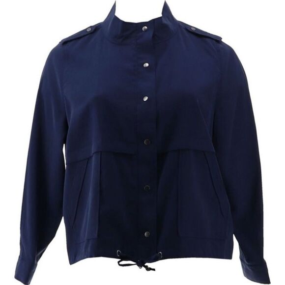 Belle by Kim Gravel Sand Washed Twill Utility Jacket - Picture 3 of 5